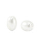 Perlas de agua dulce de imitación grano de arroz 4x5mm - Blanco